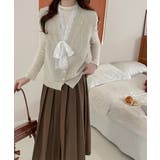 ニットベストネックラインレースニットジレ | Miniministore | 詳細画像2 