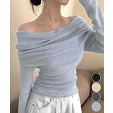 ワイドオフショルダーニットトップス肩出し | Miniministore | 詳細画像1 