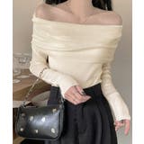 ワイドオフショルダーニットトップス肩出し | Miniministore | 詳細画像21 