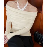 ワイドオフショルダーニットトップス肩出し | Miniministore | 詳細画像22 