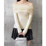 ワイドオフショルダーニットトップス肩出し | Miniministore | 詳細画像23 
