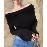 ワイドオフショルダーニットトップス肩出し | Miniministore | 詳細画像7 
