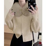 ファー襟ニットカーディガン ダブルジップ | Miniministore | 詳細画像1 