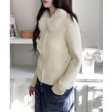 ファー襟ニットカーディガン ダブルジップ | Miniministore | 詳細画像12 