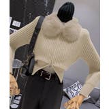 ファー襟ニットカーディガン ダブルジップ | Miniministore | 詳細画像17 