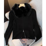 ファー襟ニットカーディガン ダブルジップ | Miniministore | 詳細画像20 