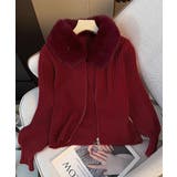 ファー襟ニットカーディガン ダブルジップ | Miniministore | 詳細画像23 