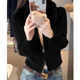 ファー襟ニットカーディガン ダブルジップ | Miniministore | 詳細画像5 