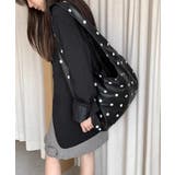 PUホーボーバッグ ドット柄肩掛けバッグ | Miniministore | 詳細画像4 