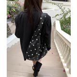 PUホーボーバッグ ドット柄肩掛けバッグ | Miniministore | 詳細画像6 