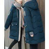 フード付きロングダウンコート中綿アウター | Miniministore | 詳細画像14 