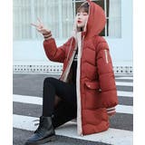 フード付きロングダウンコート中綿アウター | Miniministore | 詳細画像19 