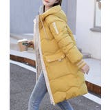 フード付きロングダウンコート中綿アウター | Miniministore | 詳細画像25 