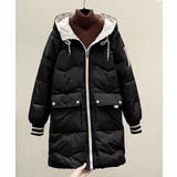 フード付きロングダウンコート中綿アウター | Miniministore | 詳細画像30 