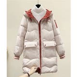 フード付きロングダウンコート中綿アウター | Miniministore | 詳細画像31 