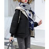 配色フード付き中綿ジャケットレディース冬 | Miniministore | 詳細画像10