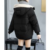 配色フード付き中綿ジャケットレディース冬 | Miniministore | 詳細画像12