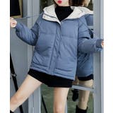 配色フード付き中綿ジャケットレディース冬 | Miniministore | 詳細画像13