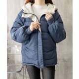 配色フード付き中綿ジャケットレディース冬 | Miniministore | 詳細画像20