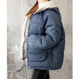 配色フード付き中綿ジャケットレディース冬 | Miniministore | 詳細画像23