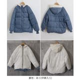 配色フード付き中綿ジャケットレディース冬 | Miniministore | 詳細画像25