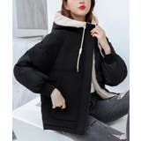 配色フード付き中綿ジャケットレディース冬 | Miniministore | 詳細画像7