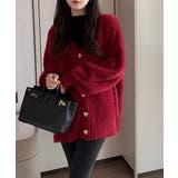 シャギーカーディガンゴールドボタン韓国風 | Miniministore | 詳細画像14