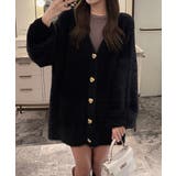 シャギーカーディガンゴールドボタン韓国風 | Miniministore | 詳細画像2