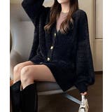 シャギーカーディガンゴールドボタン韓国風 | Miniministore | 詳細画像5