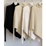 ハイネックニットセーター 不規則デザイン | Miniministore | 詳細画像18 