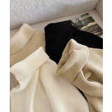 ハイネックニットセーター 不規則デザイン | Miniministore | 詳細画像20 