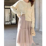 ゴールドボタンニットカーディガン 韓国風 | Miniministore | 詳細画像3 