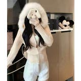 フード付きケーブル編みニットカーディガン | Miniministore | 詳細画像11 