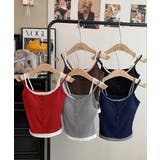 カップ付きレイヤード風タンクトップ韓国風 | Miniministore | 詳細画像34