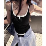 カップ付きレイヤード風タンクトップ韓国風 | Miniministore | 詳細画像8