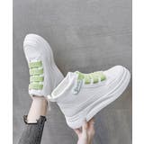 厚底スニーカーハイカットベルクロ靴韓国風 | Miniministore | 詳細画像10 