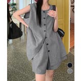 ノースリーブジレショートパンツセット夏服 | Miniministore | 詳細画像1