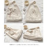 透かし編みニットトートバッグ肩掛け鞄A4 | Miniministore | 詳細画像24 