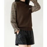 チェック柄ドッキングニットレディース秋服 | Miniministore | 詳細画像10