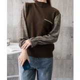 チェック柄ドッキングニットレディース秋服 | Miniministore | 詳細画像16