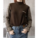 チェック柄ドッキングニットレディース秋服 | Miniministore | 詳細画像17