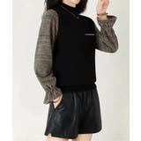 チェック柄ドッキングニットレディース秋服 | Miniministore | 詳細画像8