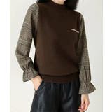 チェック柄ドッキングニットレディース秋服 | Miniministore | 詳細画像9