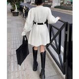 ベルト付きニットワンピースウエストマーク | Miniministore | 詳細画像14 