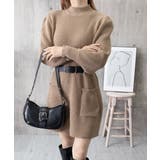 ベルト付きニットワンピースウエストマーク | Miniministore | 詳細画像19 