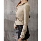 オープンカラーフロントギャザートップス | Miniministore | 詳細画像22 