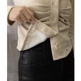 オープンカラーフロントギャザートップス | Miniministore | 詳細画像24 