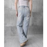 レースダメージデニムパンツ ワイドパンツ | Miniministore | 詳細画像14