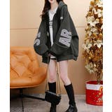 韓国風フード付きジップパーカーレディース | Miniministore | 詳細画像5 