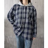 チェック柄フーデッドシャツレディース秋冬 | Miniministore | 詳細画像27 